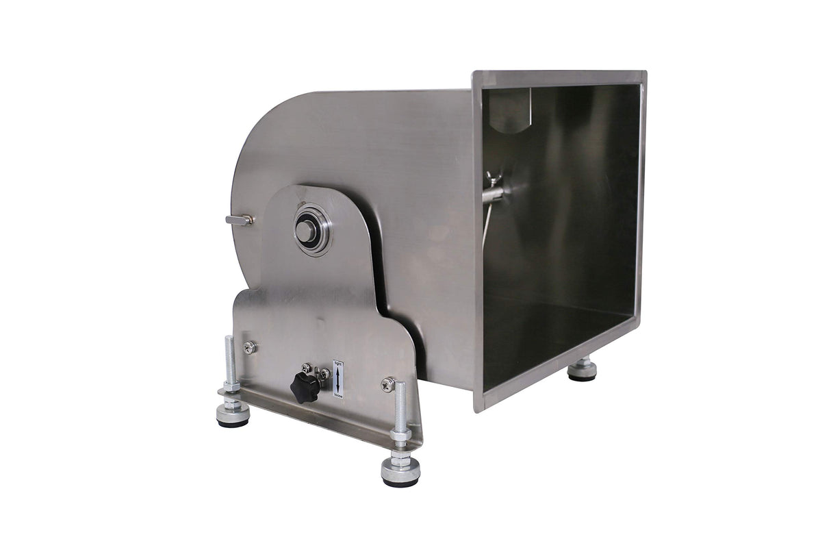 Commercial Stainless Steel 16.5-Pound/10-Liter Capacity Tilt Tank Manual Meat Mixers,(Mixing Maximum 16.5-Pound for Meat),Sausage Mixer Machine Meat Processing Equipment