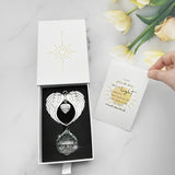 Memorial Suncatcher Sympathy Gift for Loss of Loved One, in Memory Bereavement Gift for Loss of Mom Dad Husband Wife Son Daughter Dog, Angel Wings Crystal Window Sun Catcher Remembrance Gift