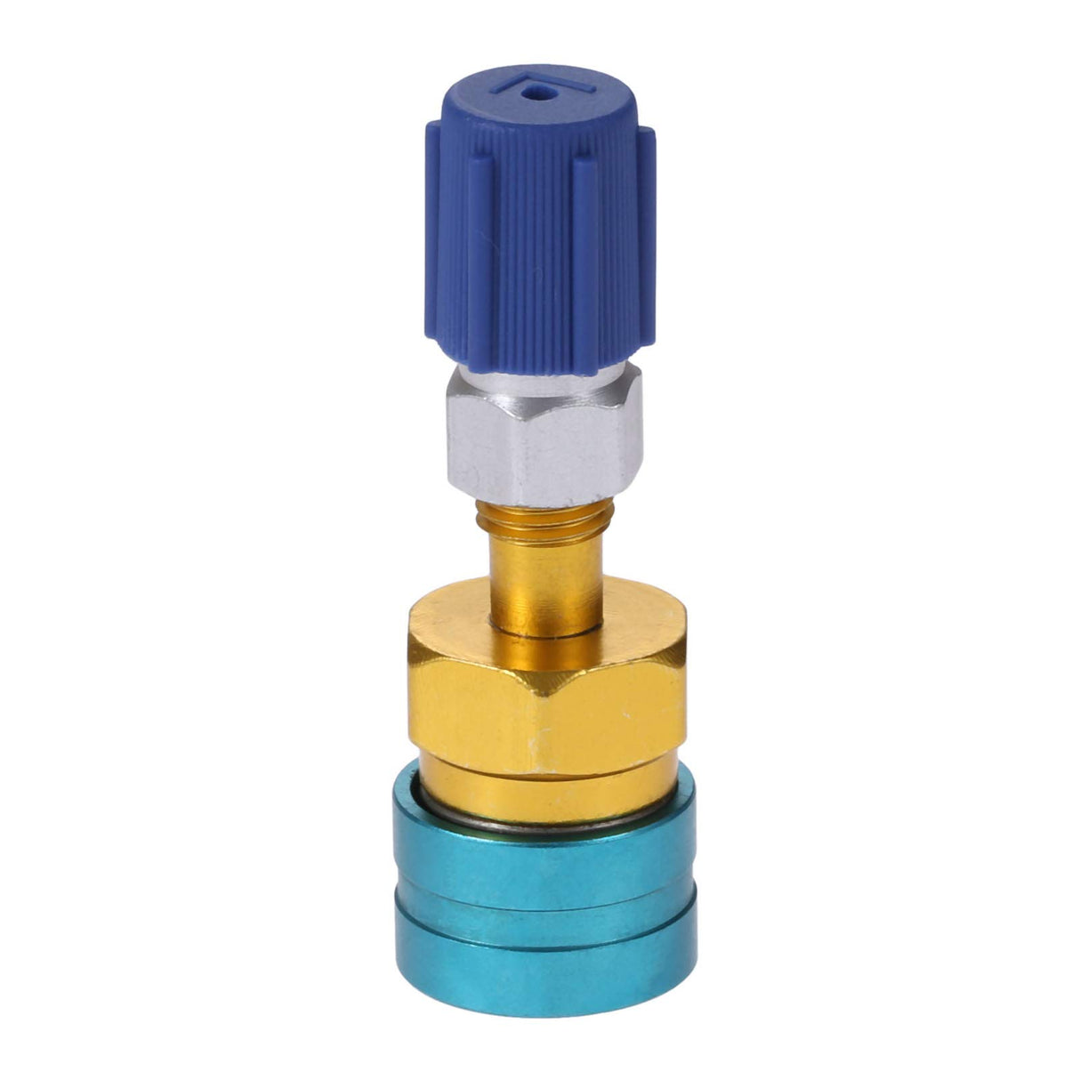 Aupoko R1234YF to R134A Low Side Quick Coupler, R1234YF Low Side Quick Coupler, R12 to R134A Hose Adapter Fitting Connector for Car Air-Conditioning AC Charging