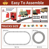 XINGYING Electric Train Set for Kids Ages 4-8, Complete Toy Train with Lights & Sounds, Train Toys with Cars & Tracks for Christmas and All-Year Play