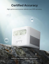 X-Sense Radon Detector for Basement, Zero Lab Fees, XR0A-SR, White