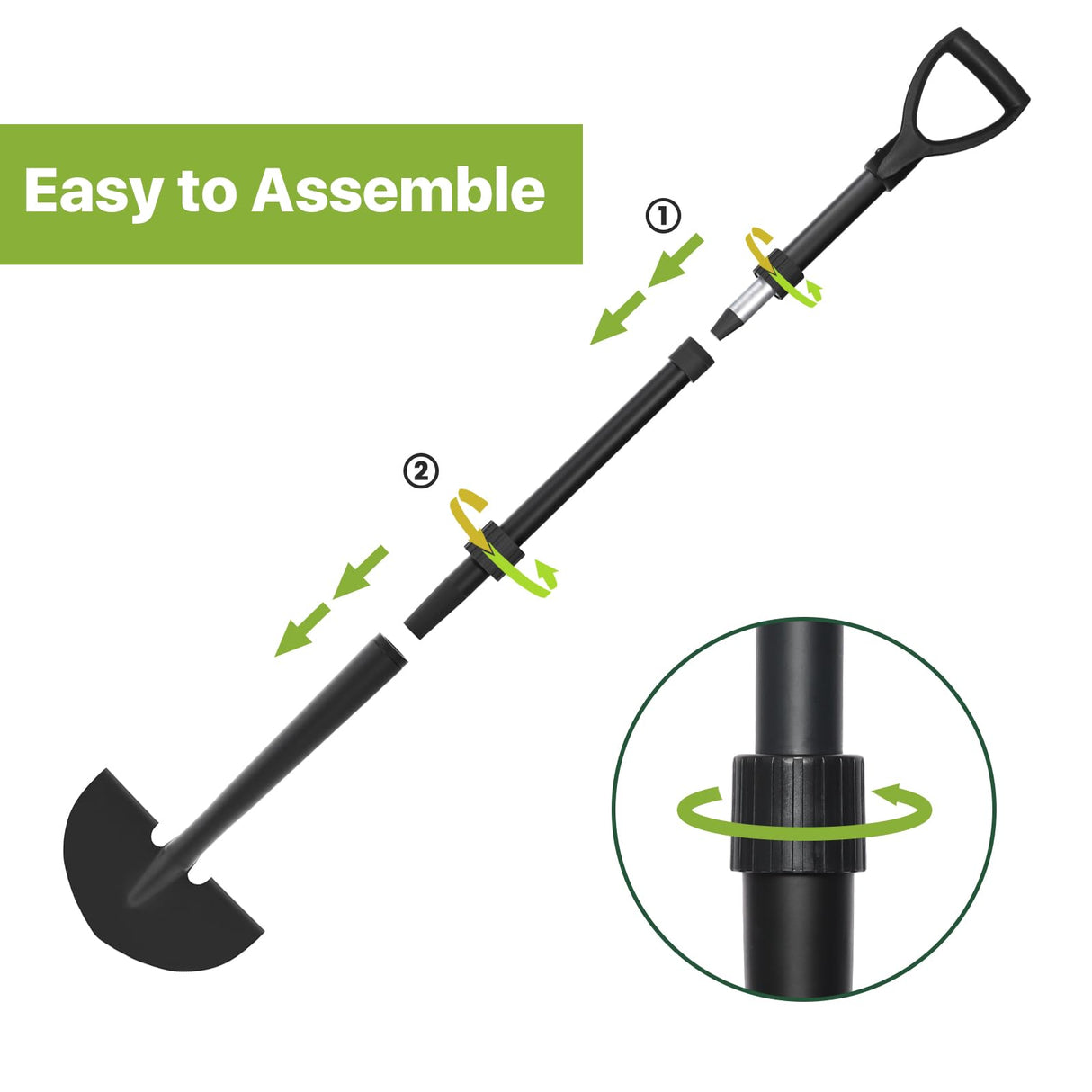 MANXRKUI Edger Lawn Tool, Manual Half Moon Edger for Garden Border, Hand Lawn Edging Tool with D-Grip, 41-inch Long Handle Lawn Edger for Grass, Sidewalk, Yard