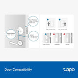Tapo Smart Wi-Fi Door Lock, Deadbolt | Keyless Entry, Fingerprint Recognition, Touchscreen Keypad & in-App Monitoring with Scheduled Access|1-Year Rechargeable Battery | BHMA Grade 2 | DL110