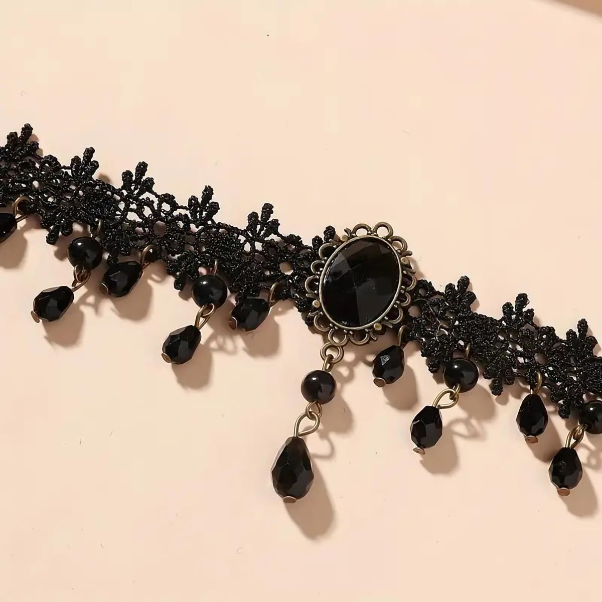 Fesciory Black Necklace for Women, Adjustable Daily Goth Jewelry Gift