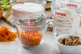 Pyrex Essentials (3-Pack) Glass Measuring Cups Set (1, 2 & 4 Cup)