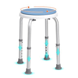 VEVOR Shower Chair for Inside Shower, 360 Degree Swivel Shower Seat, Adjustable Height Shower Stool, Non-Slip Bench Bathtub Seat Stool for Elderly Disabled Adults Handicap, 300 lbs Capacity