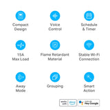 Kasa Smart Plug Ultra Mini 15A, Smart Home Wi-Fi Outlet Works with Alexa, Google Home & IFTTT, No Hub Required, UL Certified, 2.4G WiFi Only, 2 Count (Pack of 1)(EP10P2) , White