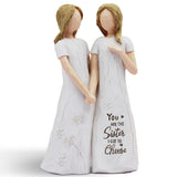 BORLESTA Best Friend Birthday Gifts for Women,Sister Figurines