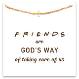 STORYJEWELLERY Friendship Bracelets, Friend Gifts for Women, Bestie Bracelets, Friend Birthday Gifts for Women, BFF Gift, Friendship Jewelry, Cross Bracelet