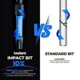 Toolant 1' Impact Torx Bits 50 Pack (T30), 1/4' Hex-Shank S2 Steel Screwdriving Star Bits, CNC Machined Tips, with Storage Box