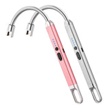 MEIRUBY 2 Pack Electric Candle Lighter, Birthday Christmas Stocking Stuffers Gifts for Women Mom Men Wife Sister, USB Arc Rechargeable Windproof Long Lighter for Candle BBQ Housewarming Gift Idals