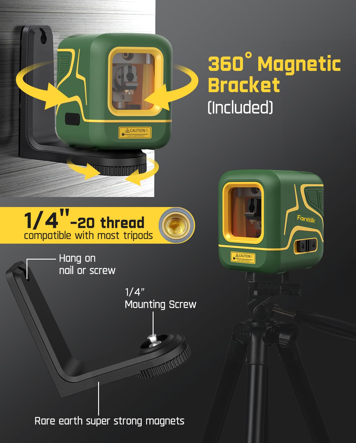Fanttik C8 Nano 3.7V Cordless Electric Scissors & Fanttik D2 Laser Level