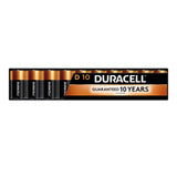 Duracell Coppertop D Batteries, 10 Count (1 Pack), D Battery with Long-lasting Power, All-Purpose Alkaline Battery for Household and Office Devices