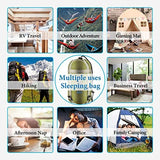 ECOOPRO Warm Weather Sleeping Bag - Portable, Waterproof, Compact Lightweight, Comfort with Compression Sack - Great for Outdoor Camping, Backpacking & Hiking-83 L x 30" W Fits Adults