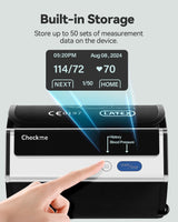 Checkme BP2A Blood Pressure Monitor for Home Use Upper Arm - Bluetooth BP Machine Cuff, Accurate Digital Readings in 30 Seconds, Unlimited Data Stored in App for iOS & Android, FSA/HSA Eligible