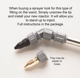 Dandelion Weeder Tool-Manual Weeder, Hand Weeder/Puller Alternative- Dandelion Illimination-Inject Root with Vinegar- Attach to Garden Sprayer-No Digging, Pulling, No Holes to Repair-Patent Pending