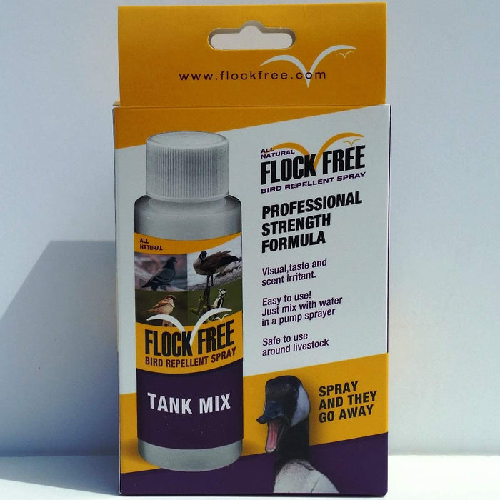 Flock Free Bird Repellent Ready Spray Bundle, Ready to Use Bird Spray 32oz + Concentrate 4oz for Refill