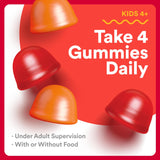 SmartyPants Organic Kids Multivitamin Gummies: Probiotics, Omega 3 (ALA), Vitamin D3, C, Vitamin B12, B6, A, K & Zinc for Immune Support, Biotin, Three Fruit Flavors, 120 Count (30 Day Supply)