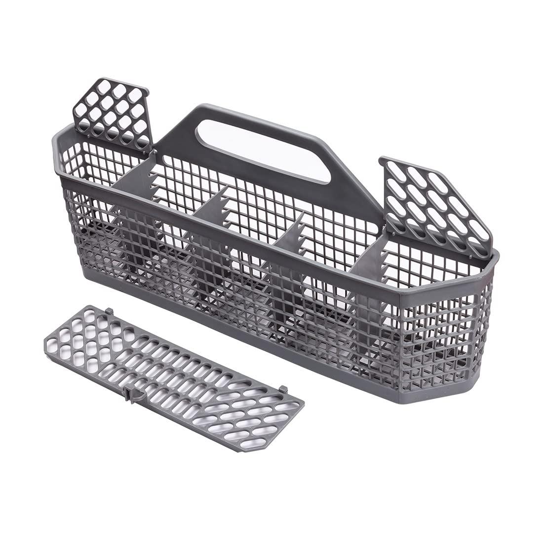 Universal Dishwasher Cutlery Basket Replacement WD28X10128 Dishwasher Utensil Silverware Basket, Compatible with Part No. AH959351, EA959351, PS959351, WD28X10127, WD28X10132