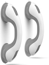 NL'AAHCÉ Grab Bars for Shower Heavy-Duty (2Pack) 12-Inch ADA Compliant Grab Bar for Seniors Shower Handles for Elderly Suction Handicap Safety Handrail for Bathroom Bathtubs Toilet Tiles Glass