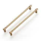 Ravinte 10 Pack 10 Inch Hole Center Solid Kitchen Cabinet Handles Champagne Bronze Dresser Pulls Cabinet Drawer Pulls for Kitchen Cupboard Hardware