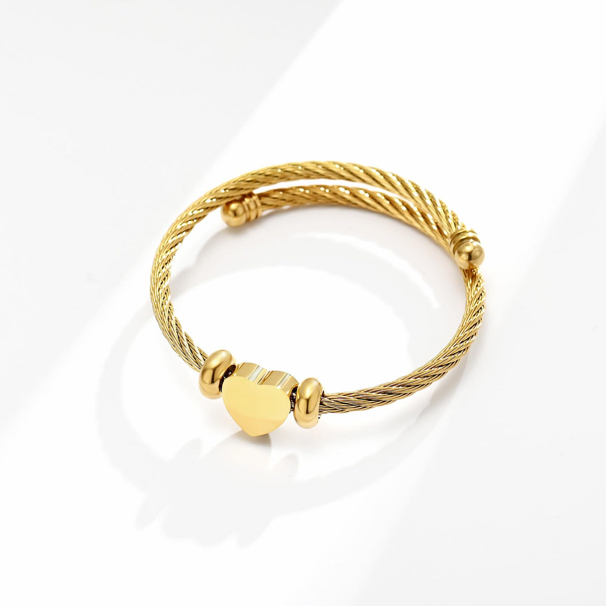 zeqingjw Heart Cremation Bracelet for Ashes Stainless Steel Urn Bangle Bracelet Memorial Keepsake Ash Jewelry for Women Men