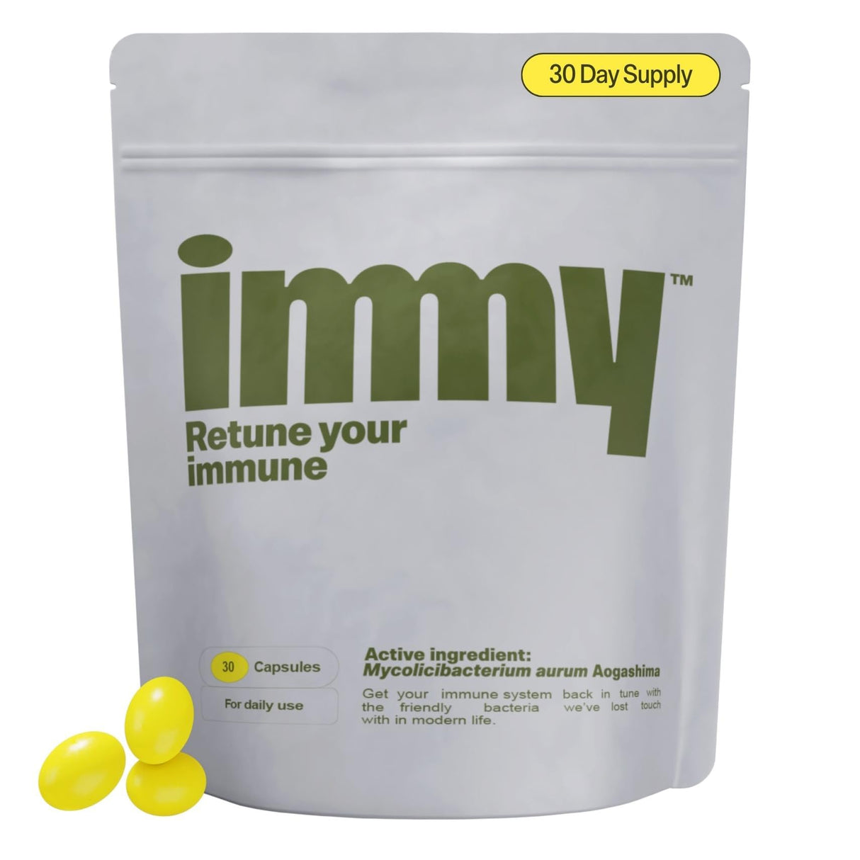 IMMY Immune Supplement for Mood Support and Gut Health, 30 ct. - Supports Joint Relief, Focus & Mood Support, Natural Calming Aid
