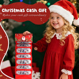 Christmas Cash Gift Envelope, 2025 New Christmas Money Holders with 10 Slots for Cash, Surprise Money Envelopes Gift Card Women Men Girls Boys Birthday Holiday (Red-3 pack)
