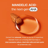 [BY WISHTREND] Mandelic Acid 5% Skin prep Water, Gentle Skin Korean exfoliator for face, Aha Bha Toner, Ideal for Sensitive Skin (1 Fl Oz (Pack of 1))