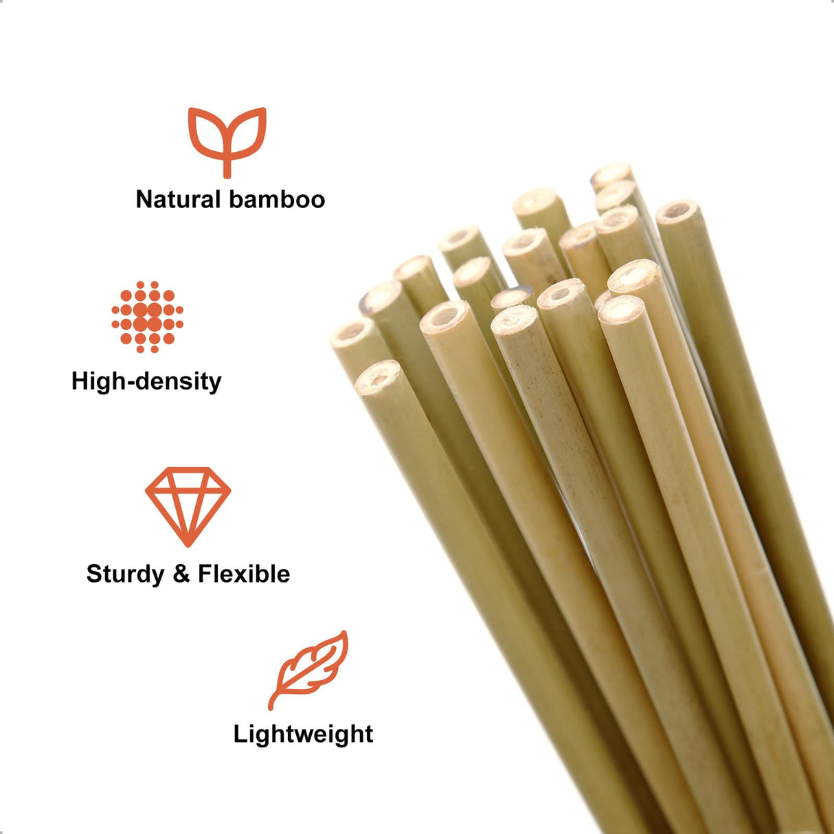 COLOtime Bamboo Stakes 3FT Garden Stakes Plant Stakes for Indoor and Outdoor Climbing Plants Poles Sticks Support Tomatoes Eggplants Beans 25 Pack