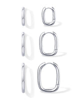 PAVOI Dainty Classic Huggie, White Gold, Size 14mm, 18mm, 22mm