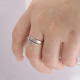 MDJY 925 Sterling Silver Inspirational Rings for Women Hope Rings Encouragement Jewelry (Just Breathe 01)