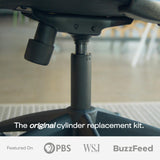 Office Chair Cylinder Replacement (As Seen On PBS) - Heavy Duty Pneumatic Gas Lift Piston for Desk Chairs and Gaming Chairs - Universal Fit