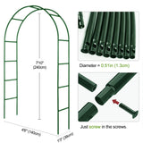 Metal Pergola Arbor, 4.6 ft W x7.9 ft High,Assemble Freely Light Weight
