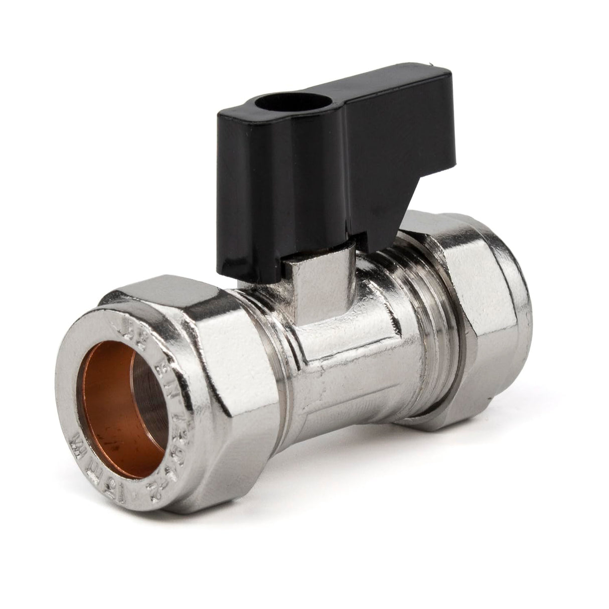 15mm Compression Lever Isolation Valve - Heavy Duty Brass Shut Off Valve for Pipe Sealing - Easy Installation & Leak-Proof Design - Ideal for Plumbing, Heating & Water Supply Applications