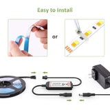 Novostella 40ft Tunable White LED Strip Light 1344 LEDs Dimmable 3000K-6500K 24V Remote Flexible LED Tape for Christmas Living Room Cabinet Counter Bedroom Home Kitchen Bar Ceiling Daylight Warm White