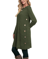 OFEEFAN Long Sleeve Sweater Dress for Women Holiday Dresses for Women Christmas Green XL