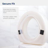 AquaSense 770-610 4 Inch Portable Raised Toilet Seat Riser, Elevated Toilet Seat for Seniors