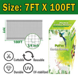 POYEE Bird Netting, 7.5x100FT Heavy Duty Garden Netting