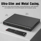 MEGATEK Region-Free DVD Player for TV with HDMI, USB & 1080p Upscaling