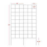 2-Panel Folding Garden Trellis - Maximize Your Garden Space, Durable Powder Coated Steel Frame, Easy-to-Use Design, Perfect for Climbing Vines, Vegetables, Beans, Tomato, Cucumber, 35x58"
