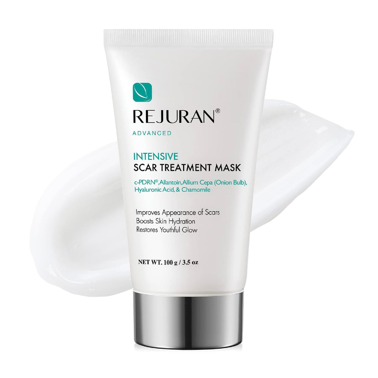 REJURAN® Advanced Intensive Scar Treatment Mask, c-PDRN® - Facial Wash-Off & Sleeping Mask for Soft, Smooth Skin Texture, Clinically Developed (3.52 oz)