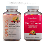 Amazon Basics Women's Multivitamin, Mixed Berry Flavor, Vegetarian & Gluten-Free, 300 Gummies (150 Servings) (Previously Solimo) (Pack of 3)