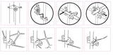 C-BITE Plant Support Clips for Trellis, Garden Stakes, Wire Fence, Climbing Plants, Indoor Gardening, Hydroponics Systems, and Vines | Durable Gardening Clips (Incognito Green - 100 Pack)