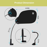 Office Desk Shade and Cubicle Shade: Blocks Light, Glare, and Disturbances. Professional, Adjustable Working Office Cubicle Accessories. Black