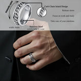FIRAZIO 20PCS Silver Rings for Men Stainless Steel Rings 7-13