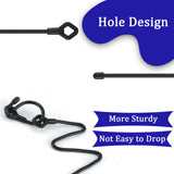 Silicone Cable Ties with Holes, 24PK Reusable Twist Ties for Bundling
