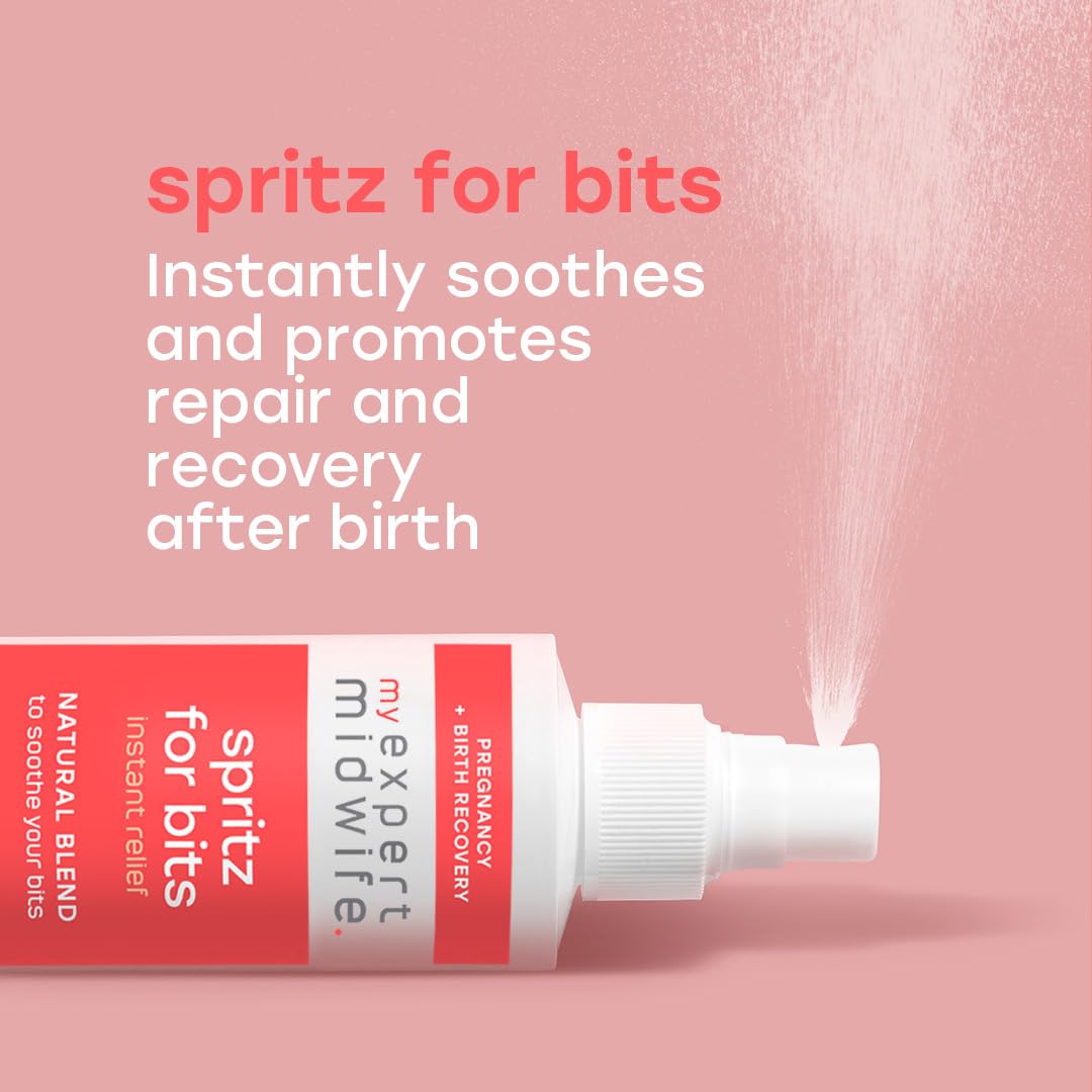 My Expert Midwife Spritz for Bits - Pregnancy & Postnatal Relief Spray – Maternity Spray for Post-Pregnancy Care - 150ml