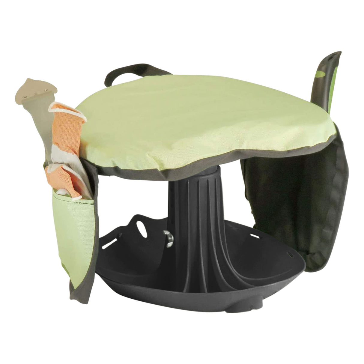 Vertex Premium Garden Rocker with Cushion, Cover and Pockets | Gardeners Work Seat Stool for Weeding Planting Tool | Made in USA | Model GB1227