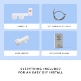 TUSHY Classic 3.0 Bidet Toilet Seat Attachment - a Non-Electric Self Cleaning Water Sprayer with Adjustable Water Pressure Nozzle, Angle Control & Easy Home Installation (Brushed Nickel)